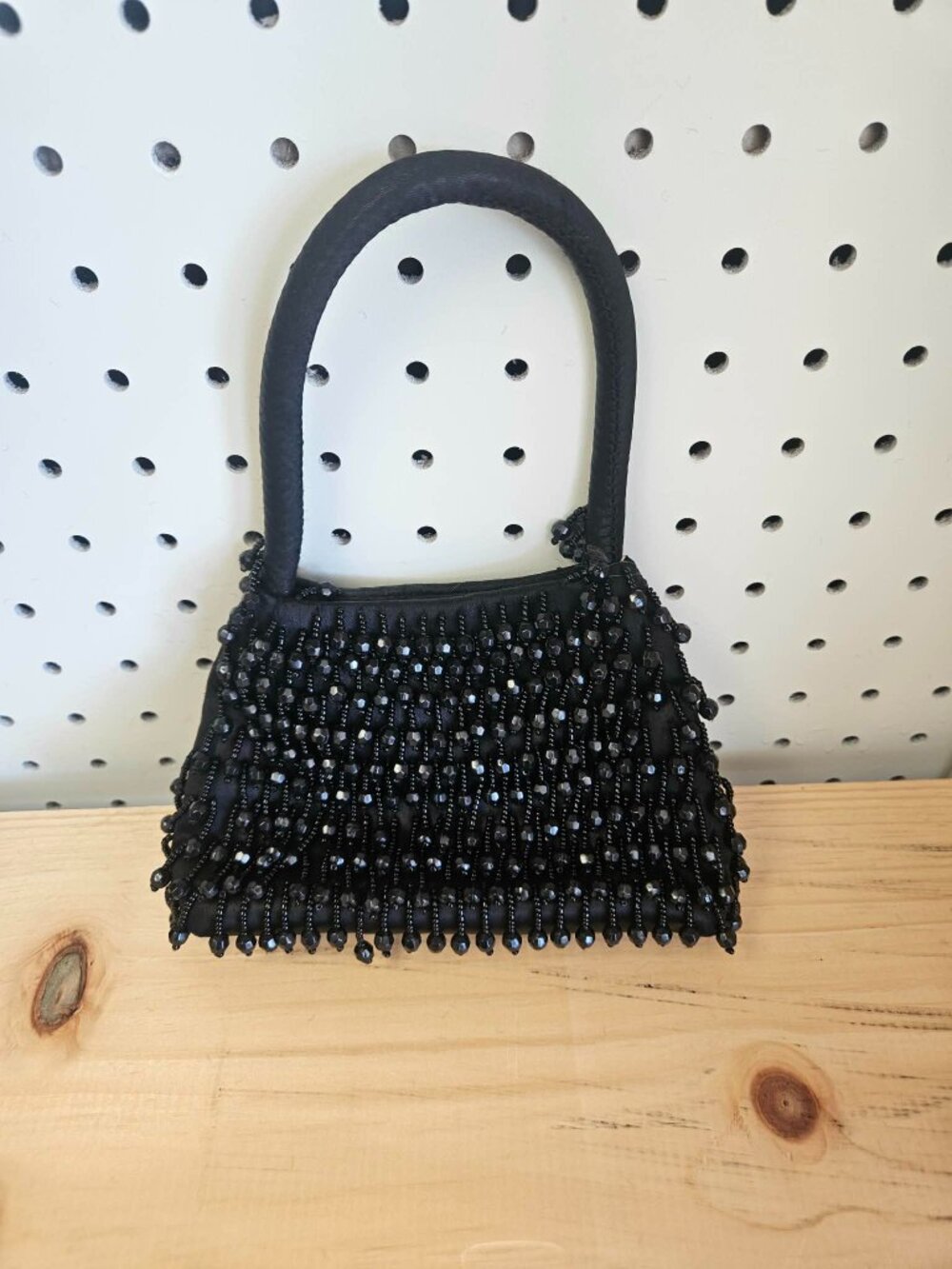 Vintage Le Regale Black Beaded Mini Bag - Picture 5 of 5